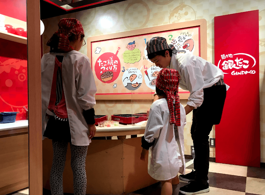 たこ焼き屋さんのコスプレ